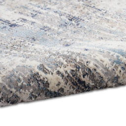 Abstract Ivory Grey Blue Modern Rug For Living Room Bedroom & Dining Room-66 X 229Cm (Runner) - thumbnail 5