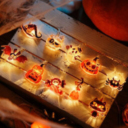 Amorly Halloween String Lights, Spooky Fairy Lights Indoor, 9 Ft 20 Led,2 Modes Halloween Lights, Halloween Home Decorations - thumbnail 5