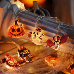 Amorly Halloween String Lights, Spooky Fairy Lights Indoor, 9 Ft 20 Led,2 Modes Halloween Lights, Halloween Home Decorations - thumbnail 6