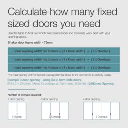 Spacepro Shaker Classic Shaker Mirrored Gloss Graphite 3 Door Sliding Wardrobe Door Kit (H)2220mm (W)2592mm - thumbnail 6