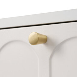 Abrihome Dressing Table With 2 Drawers, Highboard Chest Of Drawers For Bedroom, Cream White - thumbnail 6