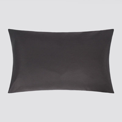 Ohs 2 X Pack Of Housewife Pair Pillowcases Set, 50 X 75Cm, Charcoal - image 1