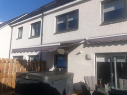 Introll Int300 - No Cassette Retractable Garden Patio Awnings Manual, White Frame - Grey Fabric - 4.5M X 3M - thumbnail 7