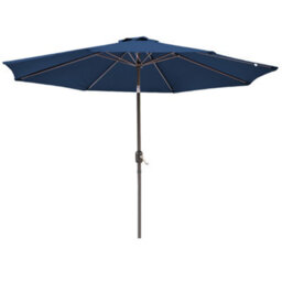 Sundaze Blue Round Garden 3M Parasol Patio Crank Tilt Umbrella  W/ Base Cover - thumbnail 2