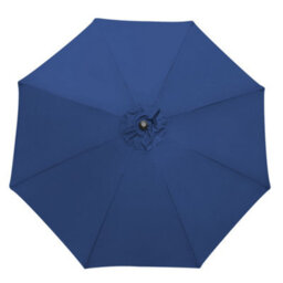 Sundaze Blue Round Garden 3M Parasol Patio Crank Tilt Umbrella  W/ Base Cover - thumbnail 5