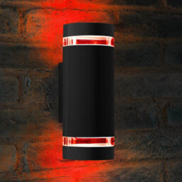 Auraglow Remote Control Colour Changing Up & Down Wall Light - Queensbury - Silver - thumbnail 9