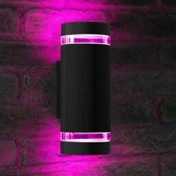 Auraglow Remote Control Colour Changing Up & Down Wall Light - Queensbury - Silver - thumbnail 8