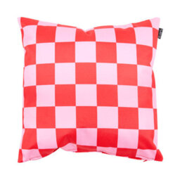 icon Indoor And Outdoor Checkerboard Waterproof Filled Cushion Pink
