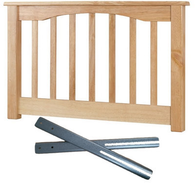 Save On Goods UK 5Ft King Size Beech Wood Finish Solid,chunky Headboard Bed Head End Board - image 1
