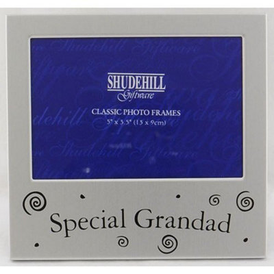 "Shatchi 5"" X 3.5"" Special Grandad Silver Photo Frame Occasion Gift Present 73534"