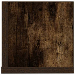 Berkfield Wall Shelves 2 Pcs Smoked Oak 100X16.5X16.5 Cm Engineered Wood - thumbnail 6