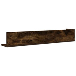 Berkfield Wall Shelves 2 Pcs Smoked Oak 100X16.5X16.5 Cm Engineered Wood - thumbnail 7