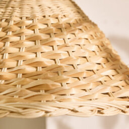 Dibor Traditional Rattan Two Tone Easy Fit Decor Ceiling Shade H22 X D44Cm - thumbnail 4