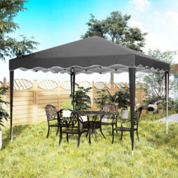 Outsunny 3X3(M) Pop Up Gazebo Marquee Tent For Garden W/ Carry Bag Black - thumbnail 9