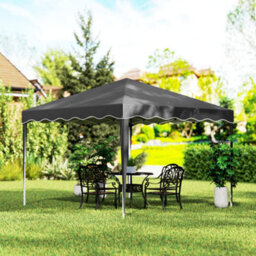 Outsunny 3X3(M) Pop Up Gazebo Marquee Tent For Garden W/ Carry Bag Black - thumbnail 8
