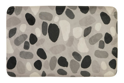 Orsina Soak Grey Pebble Bath Mat - image 1