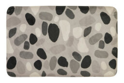 Orsina Soak Grey Pebble Bath Mat - thumbnail 1