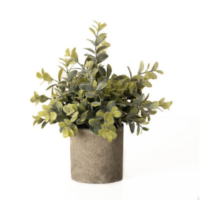 Hill Interiors Eucalyptus Artificial Plant Green (23Cm X 19Cm X 19Cm)