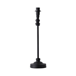 Valuelights Maggie Black Metal Candlestick Slim Table Lamp Base - thumbnail 6