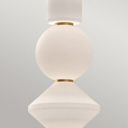 Luminosa Lighting Elstead Alora Mood Bijou Led Slim Pendant Ceiling Light Contemporary Aged Gold 3000K - thumbnail 4