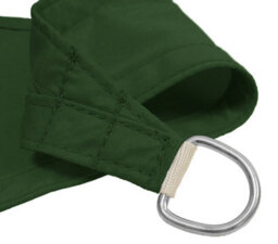 Kookaburra 5M Triangle Waterproof Green Garden Patio Sun Shade Sail Canopy 98% Uv Block With Free Rope - thumbnail 3
