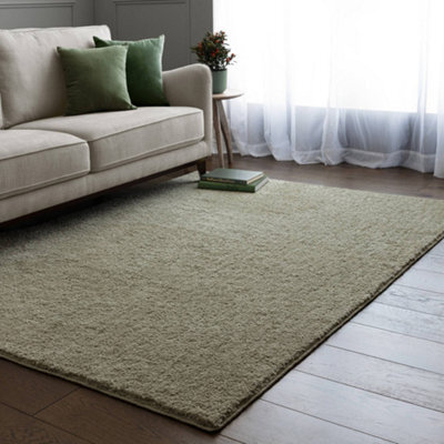 The Rug Edit Super Snug Washable Sage Area Rug - 120X170Cm - image 1
