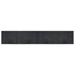 Berkfield Rug Rectangular Grey 70X400 Cm Bamboo - thumbnail 2