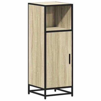 Berkfield Industrial Bathroom Cabinet Sonoma Oak 35X37.5X100 Cm Engineered Wood