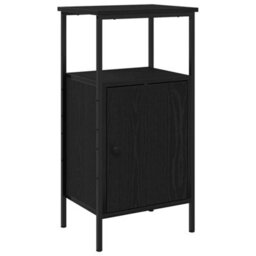 Walplus Bedside Cabinet Black Oak 41 X 31 X 80 Cm Engineered Wood - thumbnail 2