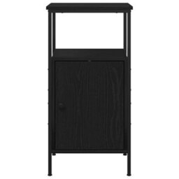 Walplus Bedside Cabinet Black Oak 41 X 31 X 80 Cm Engineered Wood - thumbnail 7
