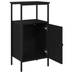 Walplus Bedside Cabinet Black Oak 41 X 31 X 80 Cm Engineered Wood - thumbnail 5