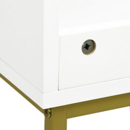 Kleankin Bathroom Sink Cabinet Under Sink Cabinet Wooden Basin Cupboard White - thumbnail 8