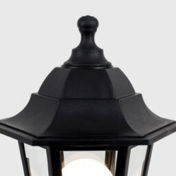 Valuelights Mayfair Pair Of Traditional 1.2M Black Ip44 Outdoor Garden Lamp Post Bollard Lights - thumbnail 5