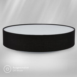 Briloner Mains-Powered Led Black Fabric Shade Ceiling Light (Dia)38Cm - thumbnail 4