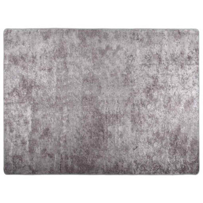Berkfield Durable Rug Washable Grey 400X300 Cm Anti Slip
