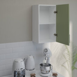 Jd Greta Kitchen Wall Unit 400mm Storage Cabinet With Doors And Shelf 40Cm - Sage Green Matt - thumbnail 3