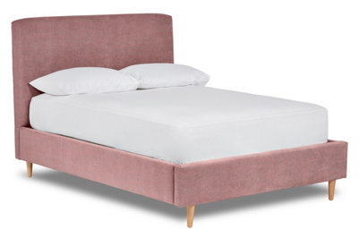 Divan Base Direct Meadow Modern Fabric Bed Base Only 6Ft Super King- Marlow Dusty Pink