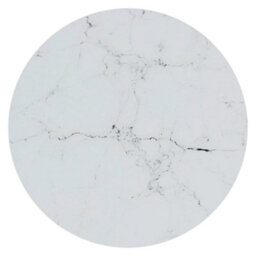 Berkfield Side Table Gold And White Marble 45 Cm Tempered Glass - thumbnail 5