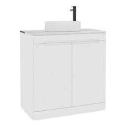 Royal Bathrooms Venice 800mm Gloss White Freestanding Bathroom Countertop Vanity Unit 2 Door With Lyon Basin - thumbnail 7