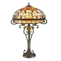 "Belofay Stained Glass Handmade Dragonfly Tiffany Style Large For Living Room, Bedroom, And Lounge 16 "" Wide, 30 "" Height"
