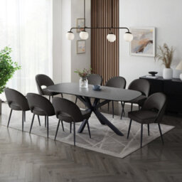 Home Detail Violet Extending Grey Sintered Stone Ceramic Dining Table - thumbnail 8