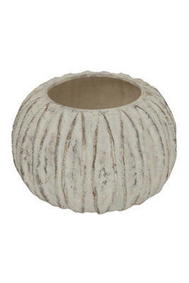 Lorenzo Rotund Fin Vase, Modern Sculpted Centerpiece For Decor - image 1
