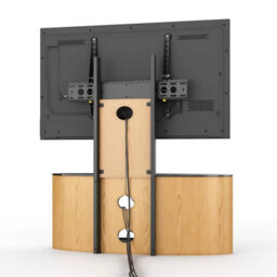 Avf Buckingham 1000 Oak Tv Stand For Tvs Up To 65 Real Wood Veneer, Black Glass Shelf Storage, Corner Or Wall Placement Design - thumbnail 7