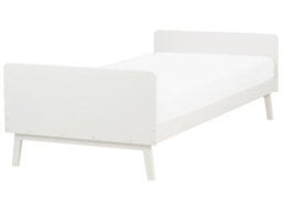 Wyld and Coco Eu Pine Bed Frame 90 X 200 White - Scandinavian Slatted Base Single Bed Frame - thumbnail 3