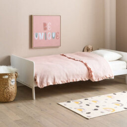 Wyld and Coco Eu Pine Bed Frame 90 X 200 White - Scandinavian Slatted Base Single Bed Frame - thumbnail 2