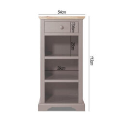 Statement Furniture Florence Tallboy With Drawer And 3 Storage Baskets - Truffle - thumbnail 3