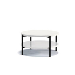 Arte Sigma B Coffee Table In White Gloss - Compact Style And Unmatched Stability - W840mm X H430mm X D840mm
