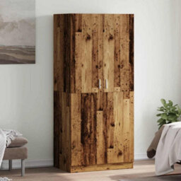 Berkfield Sturdy Wardrobe Old Wood 90X52X200 Cm Engineered Wood - thumbnail 2