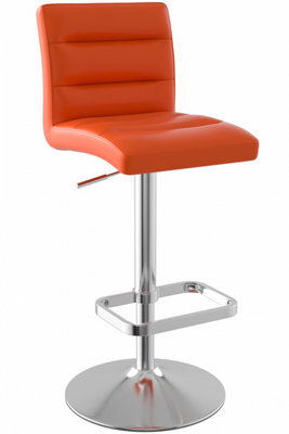 Swank Adjustable Bar Stool Orange - image 1
