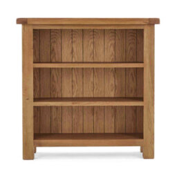 Zelah Oak 3 Tier Small  Bookcase - By Roseland Furniture - thumbnail 4